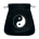 Bourse Velours Ying yang
